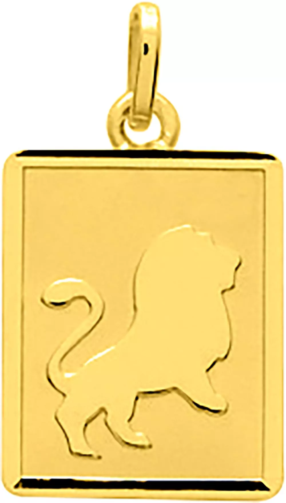 Pendentif Médaille Or Lion - Pendentif en Or 750 18k - Bijoux en Vogue