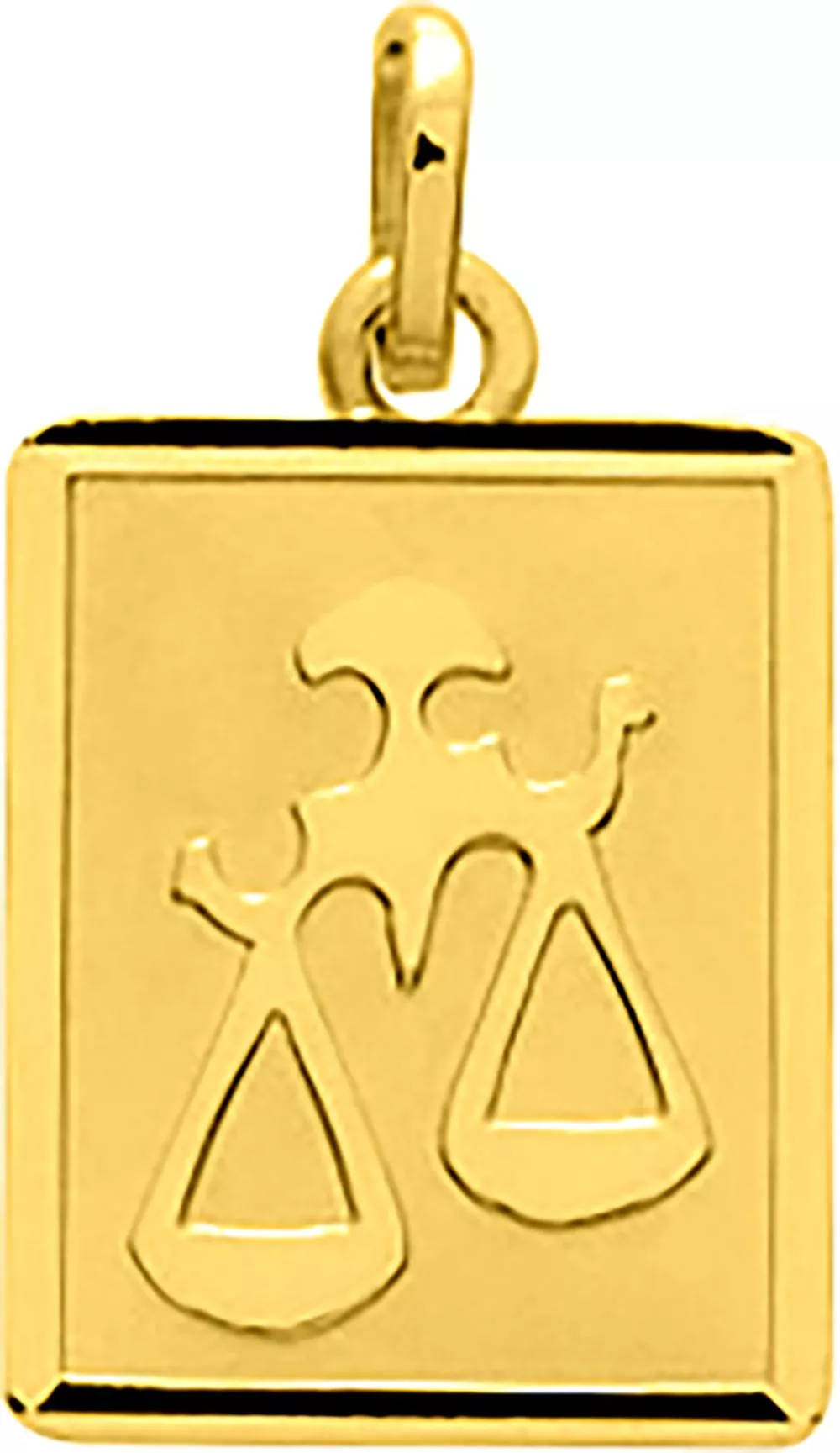 Pendentif Médaille Or Balance - Pendentif en Or 750 18k - Bijoux en Vogue