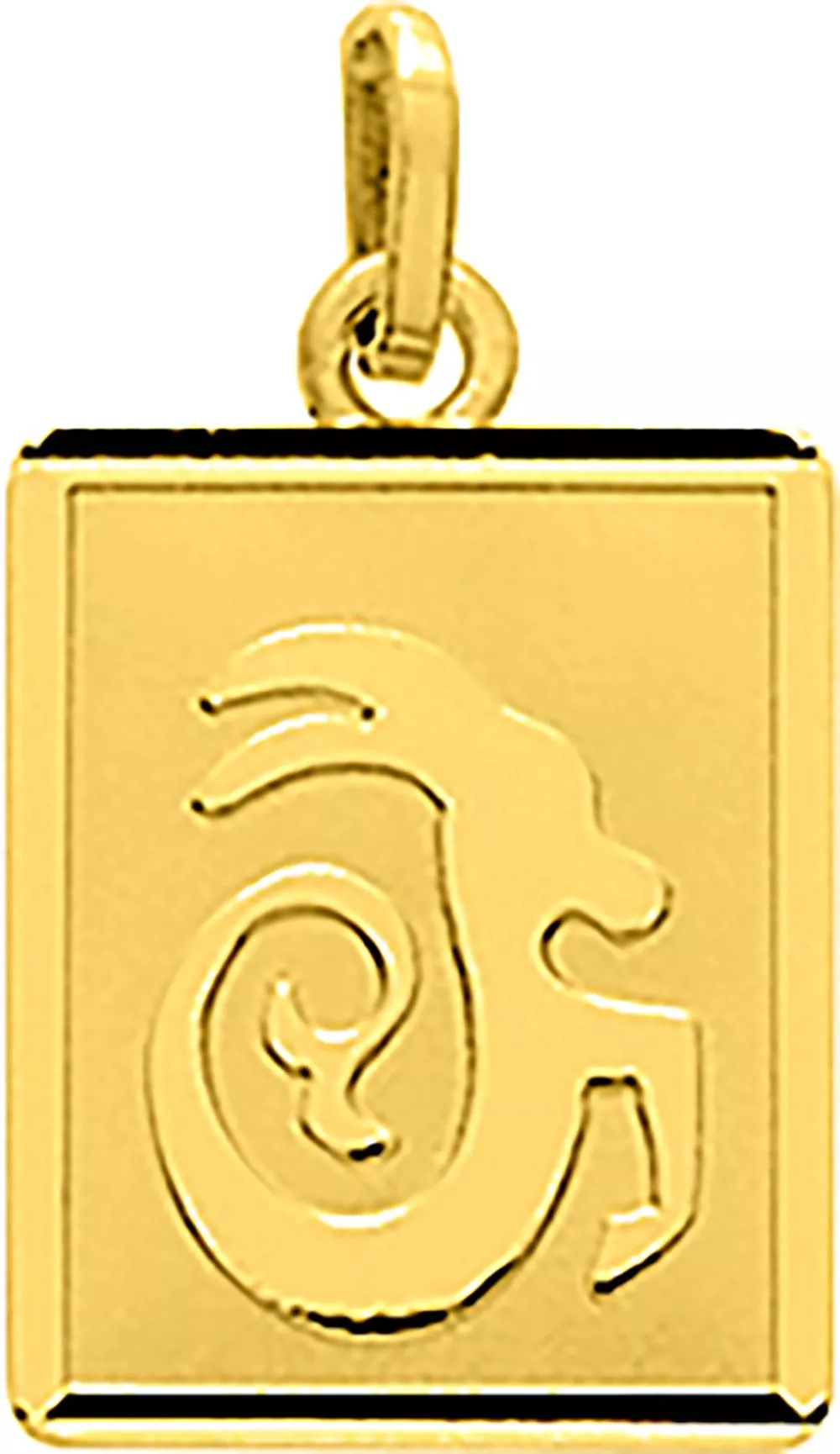 Pendentif Médaille Or Capricorne - Pendentif en Or 750 18k - Bijoux en Vogue