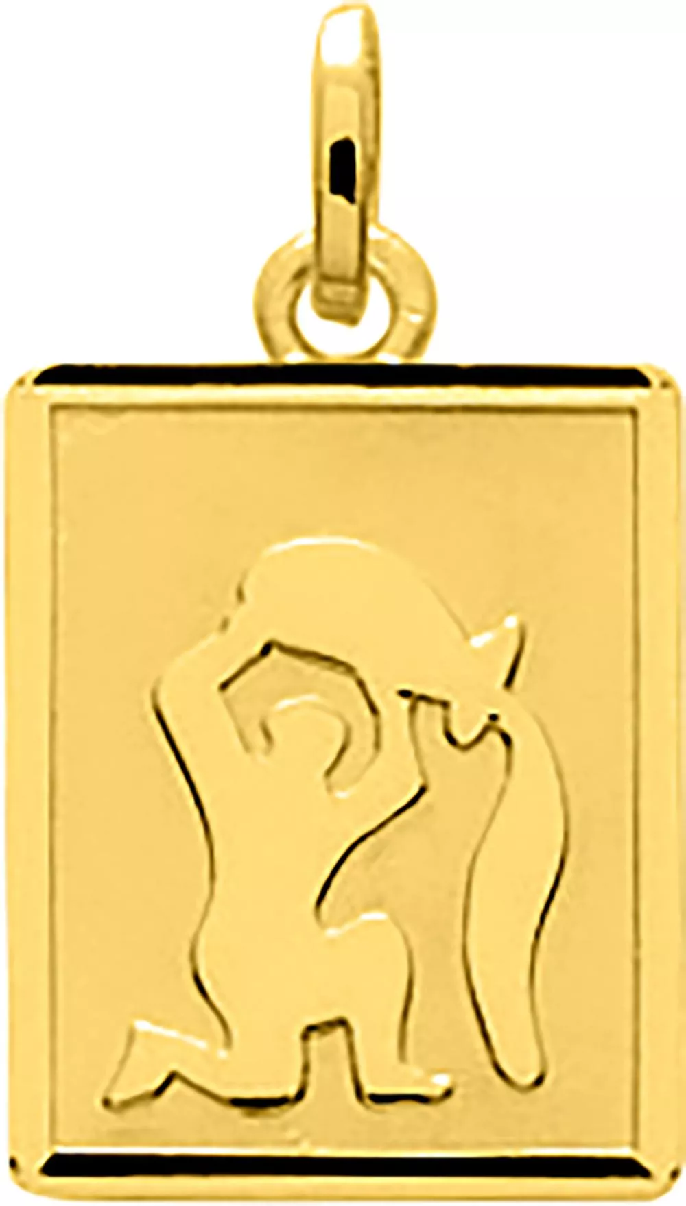 Pendentif Médaille Or Verseau - Pendentif en Or 750 18k - Bijoux en Vogue