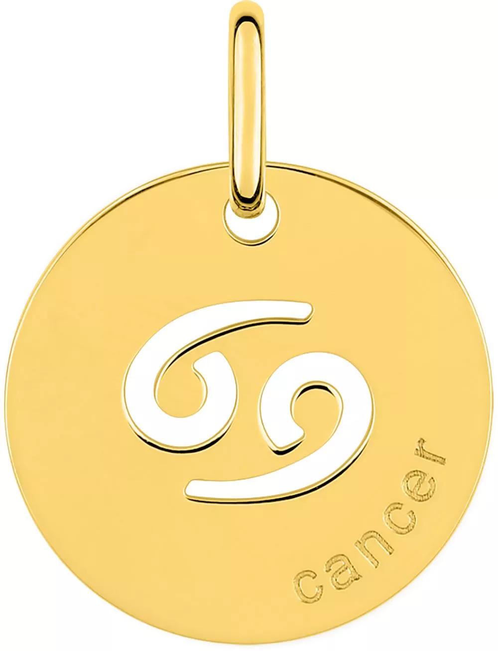 Pendentif Médaille Or Cancer - Pendentif en Or 750 18k - Bijoux en Vogue
