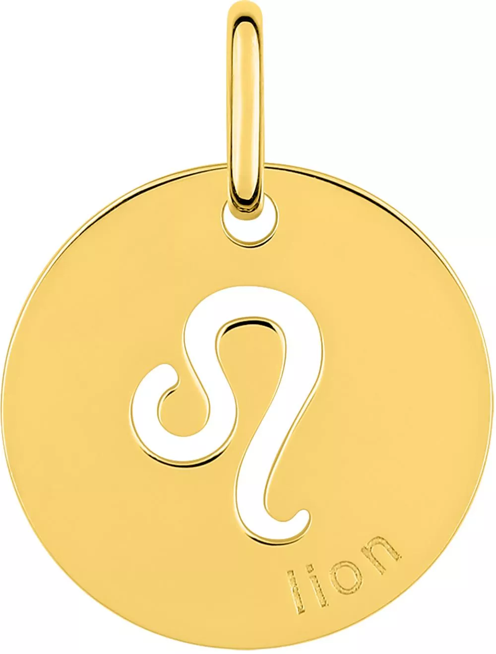 Pendentif Médaille Or Lion - Pendentif en Or 750 18k - Bijoux en Vogue