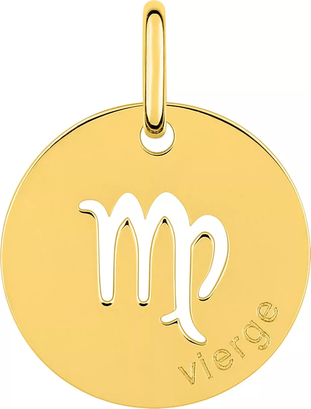 Pendentif Médaille Or Vierge - Pendentif en Or 750 18k - Bijoux en Vogue