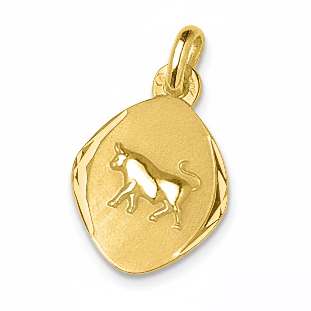 Pendentif Médaille Or Taureau - Pendentif en Or 750 18k - Bijoux en Vogue
