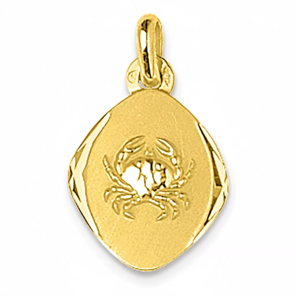 Pendentif Médaille Or Cancer - Pendentif en Or 750 18k - Bijoux en Vogue