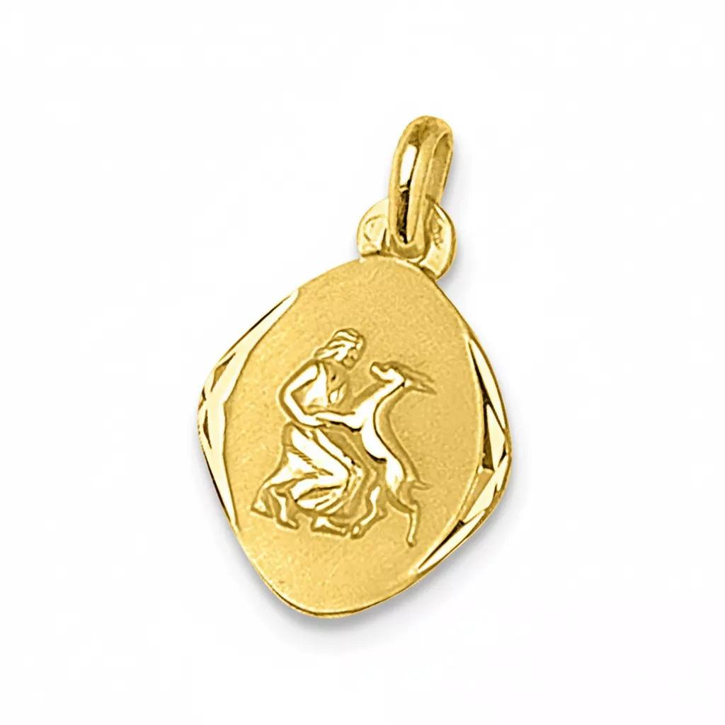 Pendentif Médaille Or Vierge Marie - Pendentif en Or 750 18k - Bijoux en Vogue