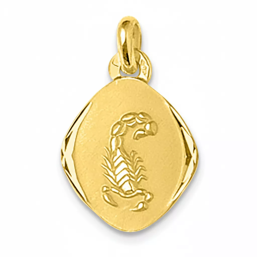Pendentif Médaille Or Scorpion - Pendentif en Or 750 18k - Bijoux en Vogue