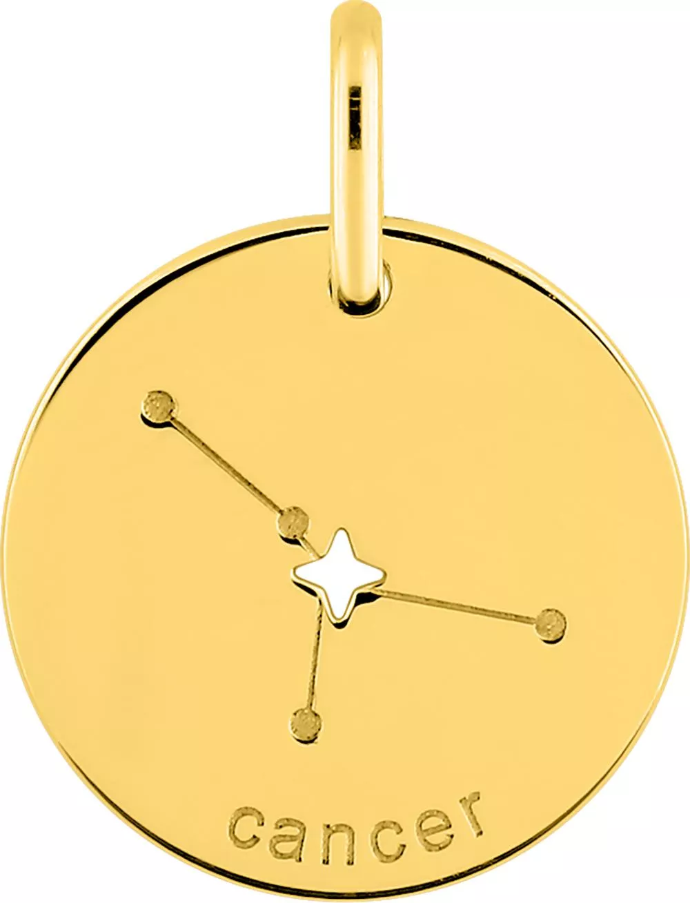 Pendentif Médaille Or Cancer - Pendentif en Or 750 18k - Bijoux en Vogue