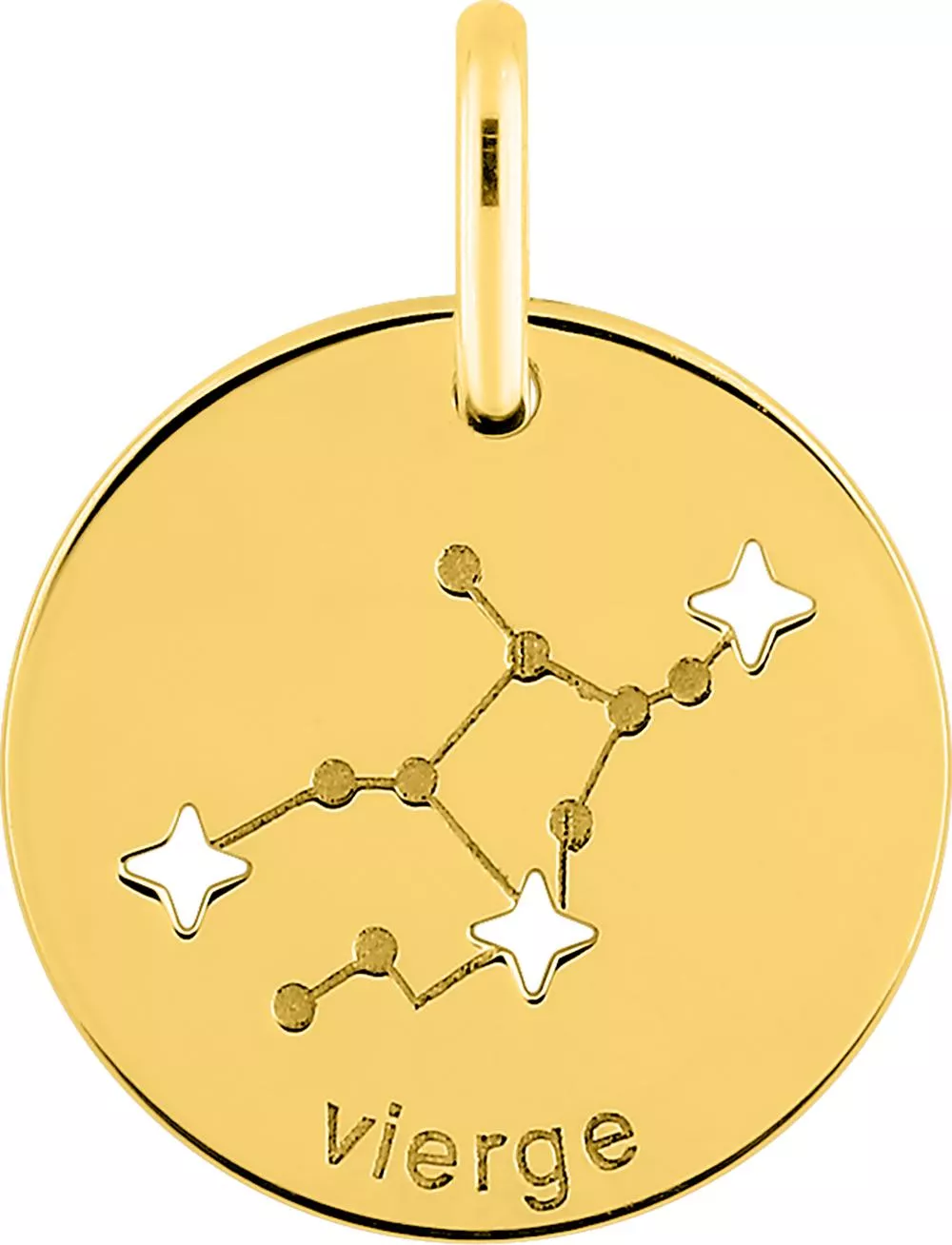 Pendentif Médaille Or Vierge - Pendentif en Or 750 18k - Bijoux en Vogue