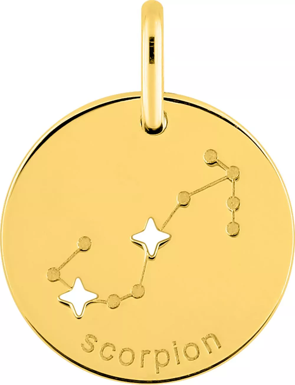 Pendentif Médaille Or Scorpion - Pendentif en Or 750 18k - Bijoux en Vogue