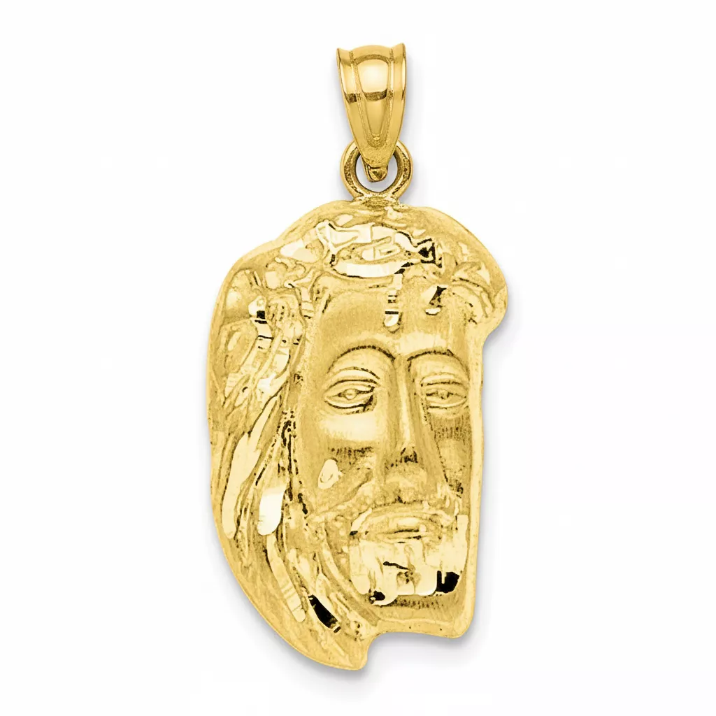 Pendentif Médaille Or Jésus Christ - Pendentif en Or 750 18k - Bijoux en Vogue