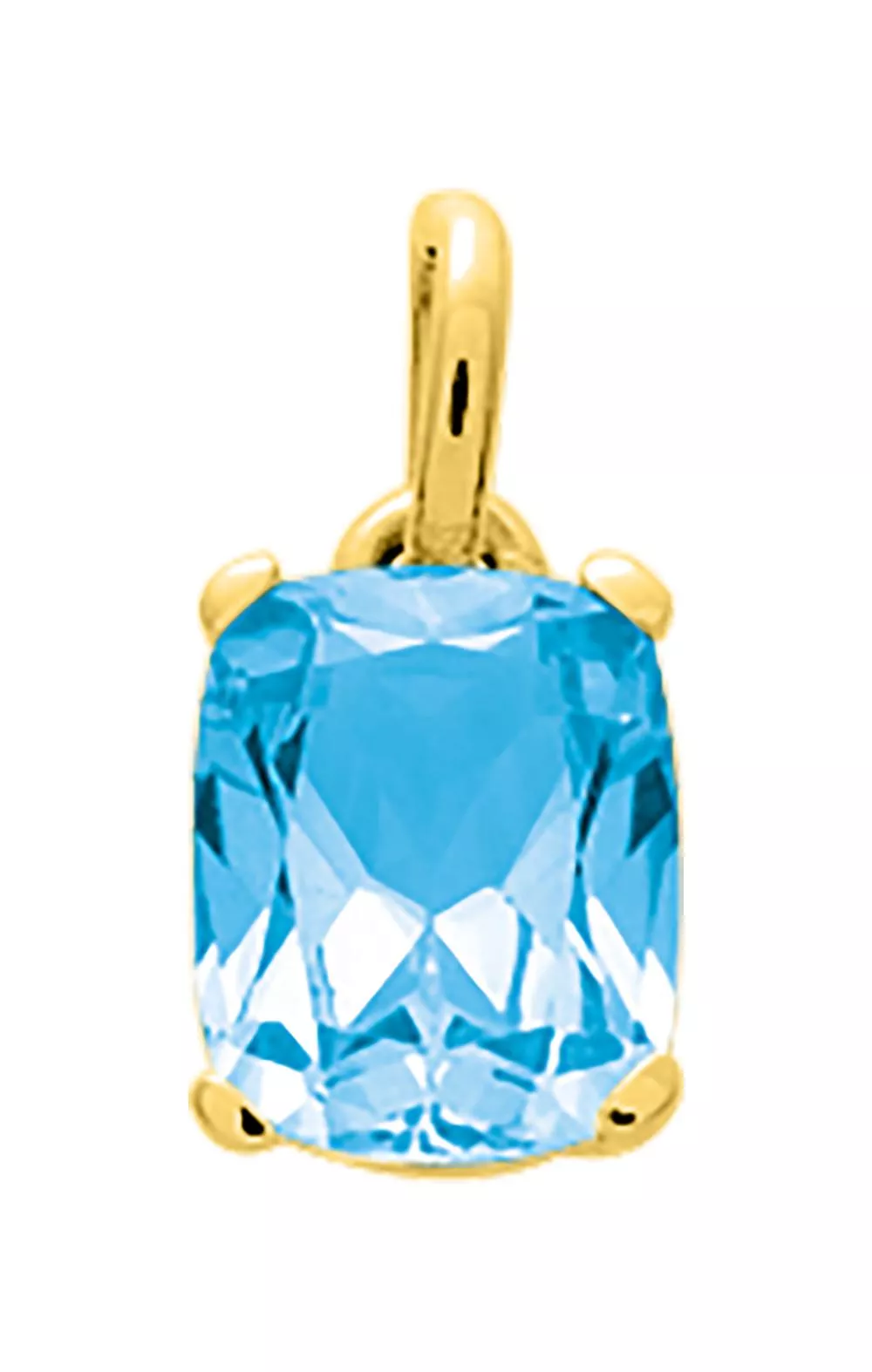 Pendentif Or Catrinel bleu Topaze - Pendentif en Or 750 18k - Bijoux en Vogue