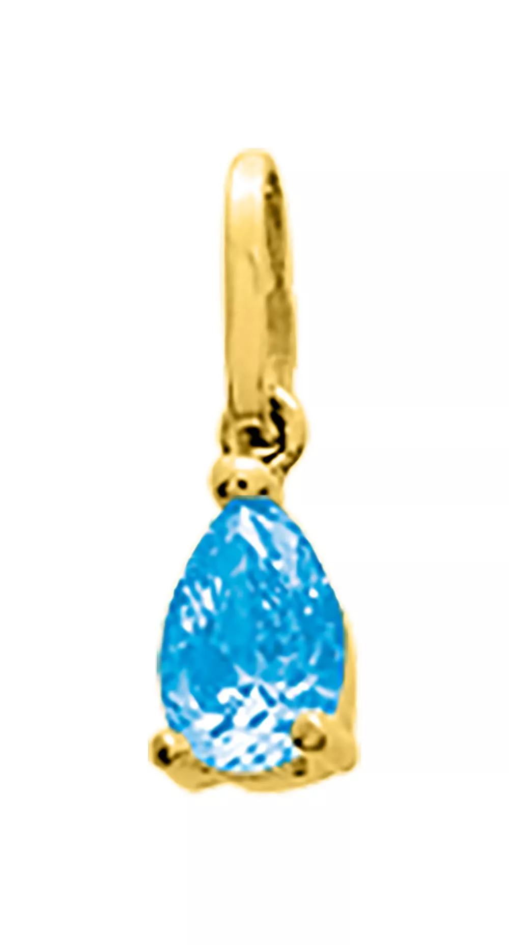 Pendentif Or Tombozara bleu Topaze - Pendentif en Or 750 18k - Bijoux en Vogue