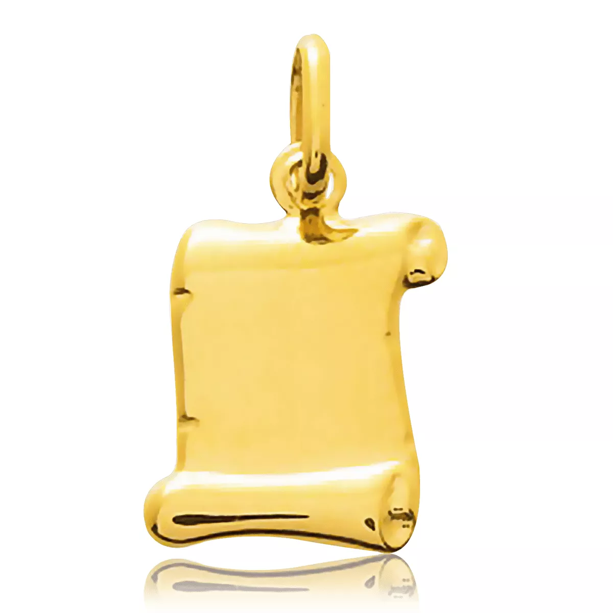 Pendentif Or Parchemin Cys Achille - Pendentif en Or 9k - Bijoux en Vogue