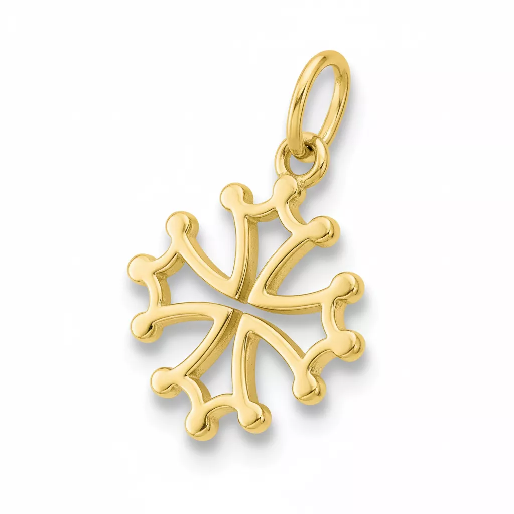 Pendentif Plaqué Or Croix Occitane - Pendentif en Plaqué or - Bijoux en Vogue