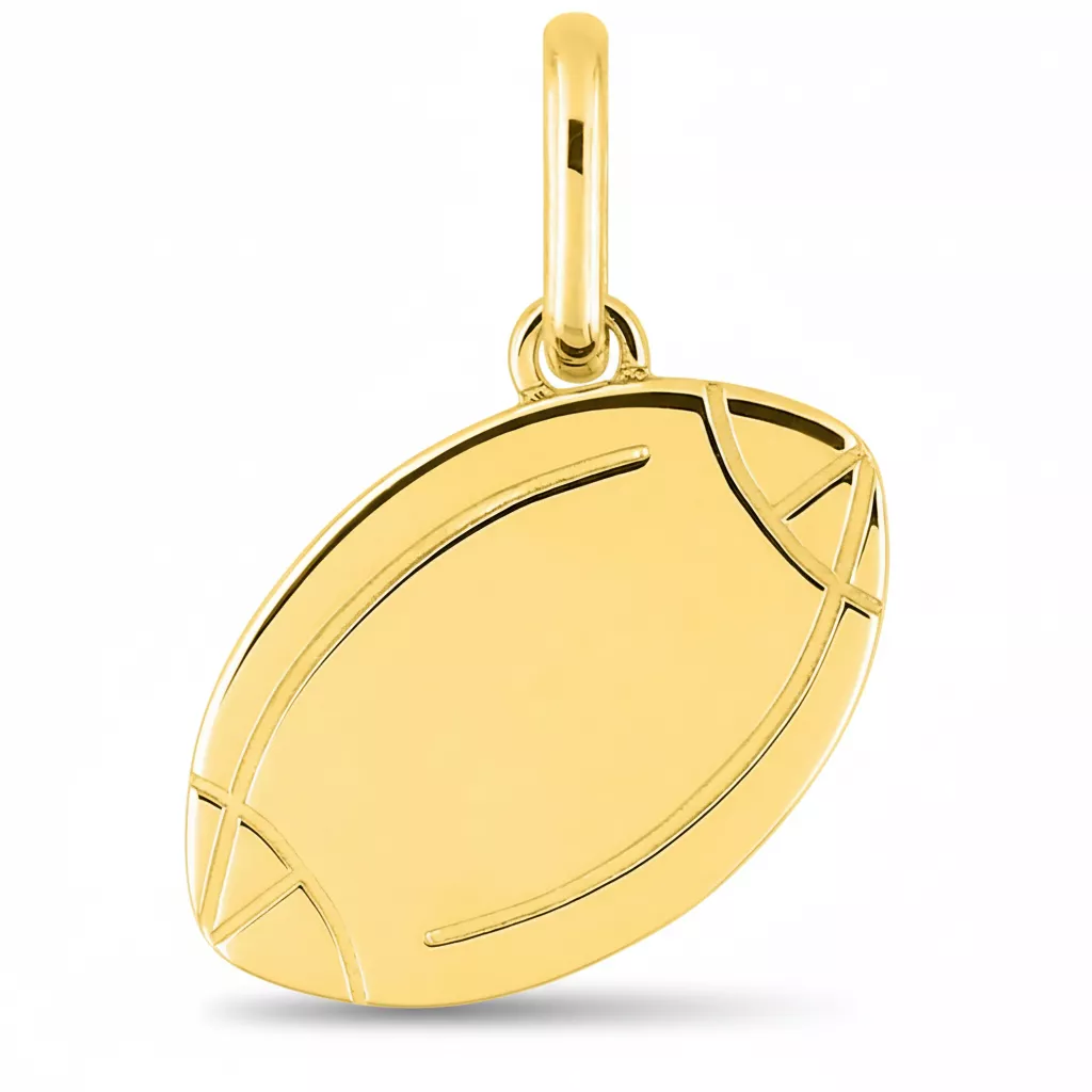Pendentif Homme Plaqué Or Rugby - Pendentif en Plaqué or - Bijoux en Vogue