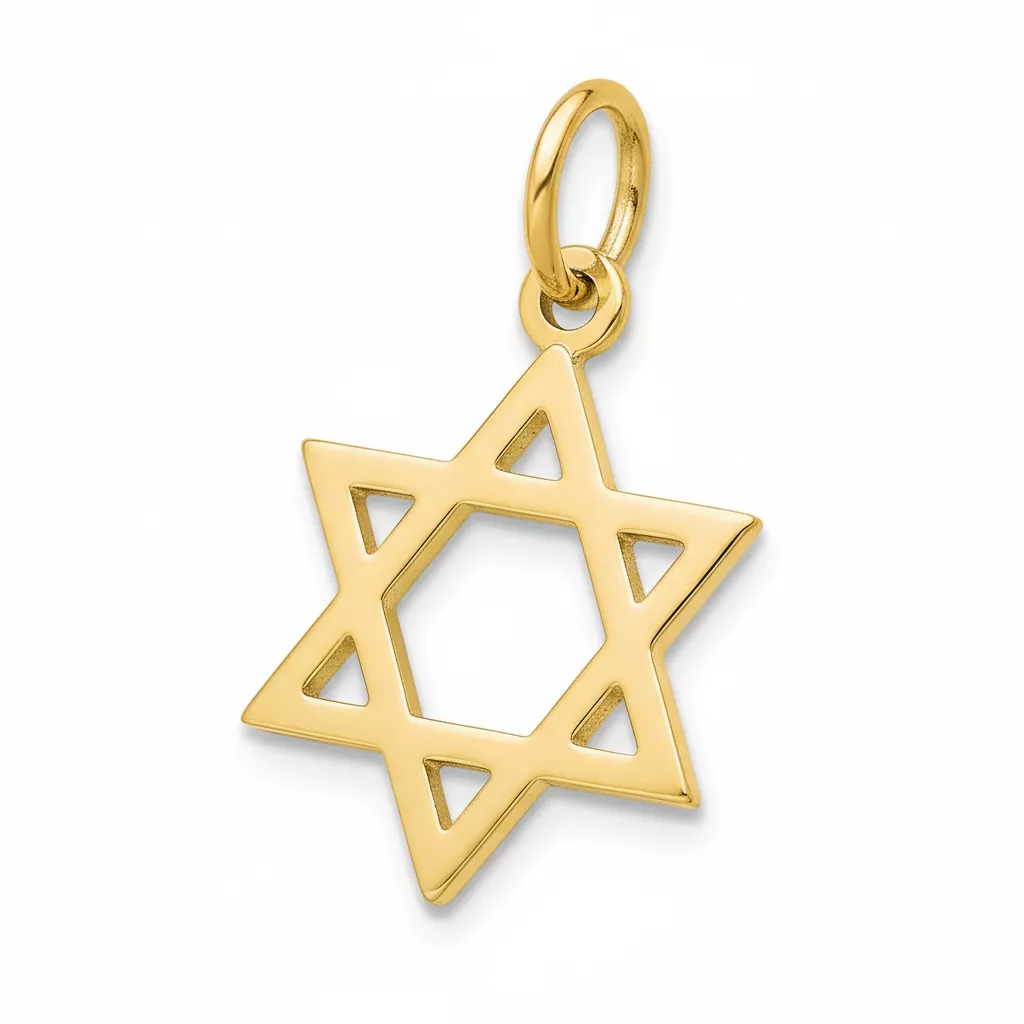 Pendentif Plaqué Or Biguet Étoile de David - Pendentif en Plaqué or - Bijoux en Vogue