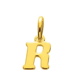 Pendentif Plaqué Or Lettre R - Pendentif en Plaqué or
