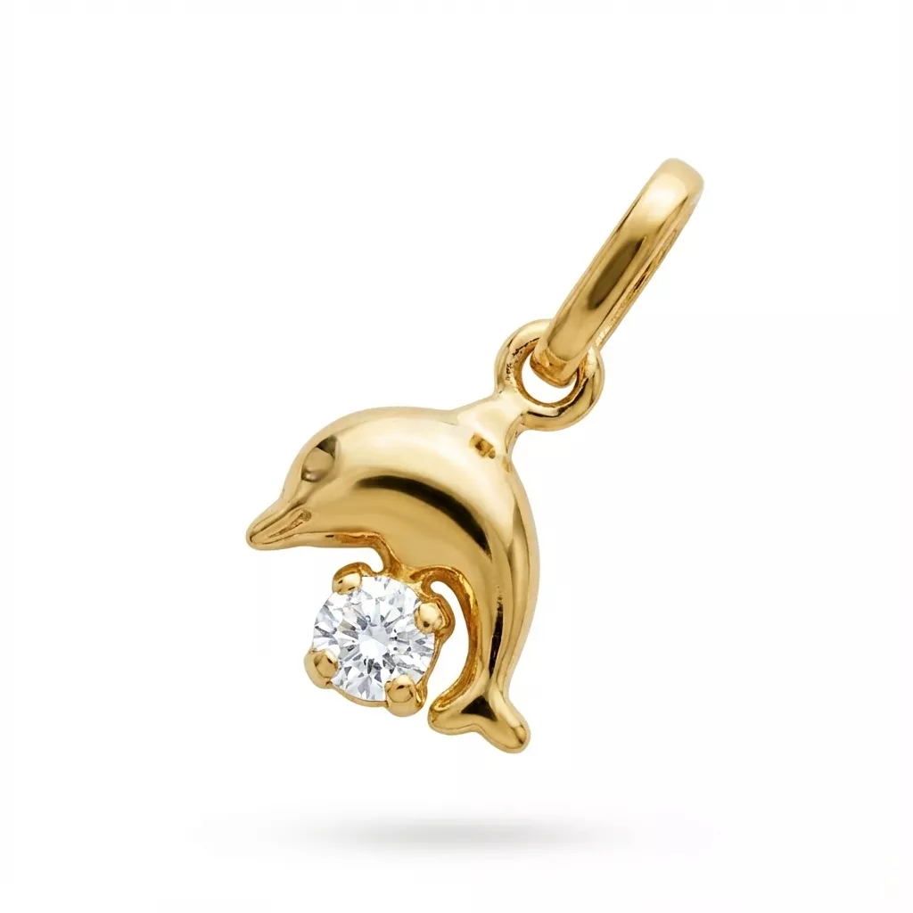 PENDENTIF PL-OR 750 3MIC CRISTAL