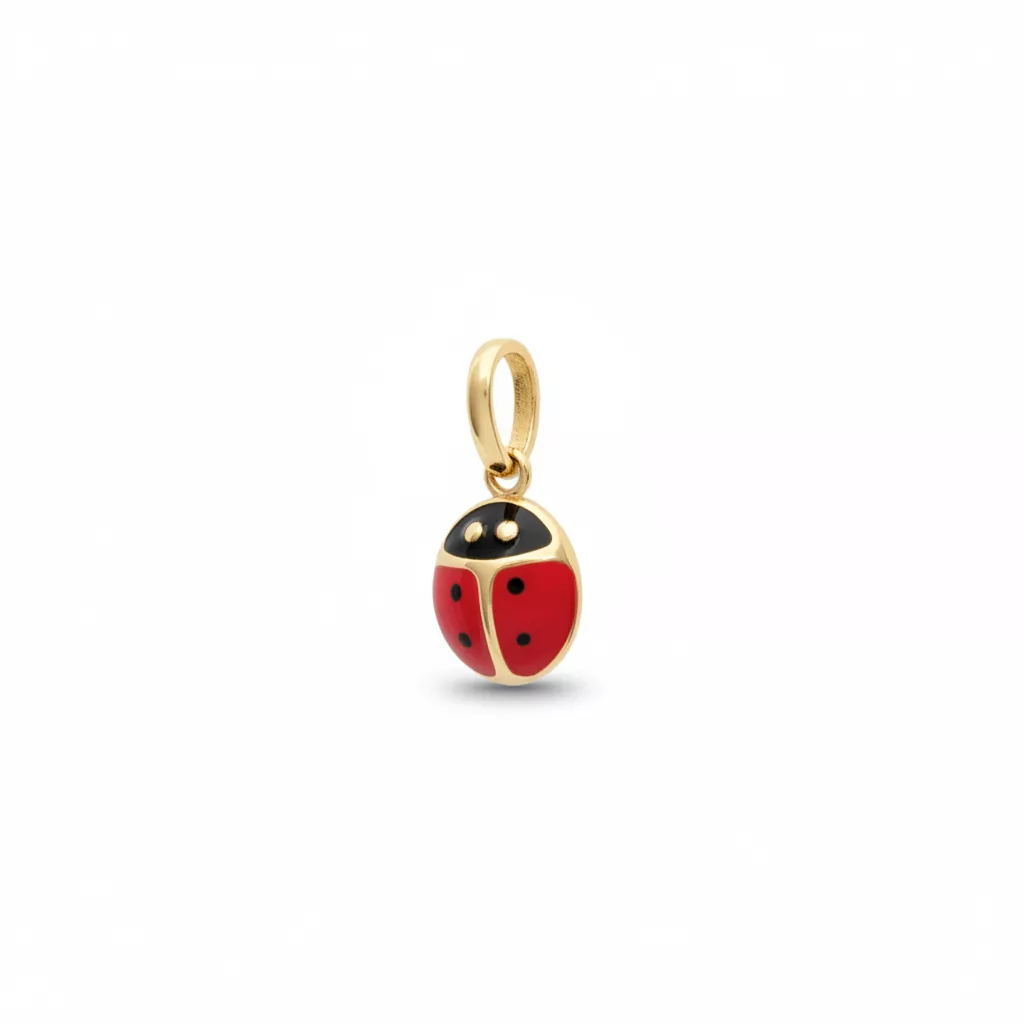 Pendentif Doudou Fille Plaqué Or Coccinelle - Pendentif en Plaqué or - Bijoux en Vogue