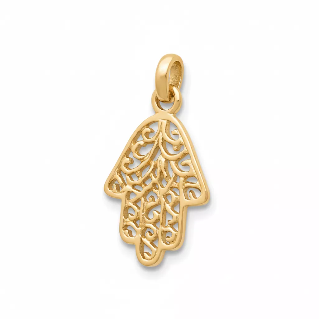 Pendentif Plaqué Or Main de Fatma - Pendentif en Plaqué or - Bijoux en Vogue