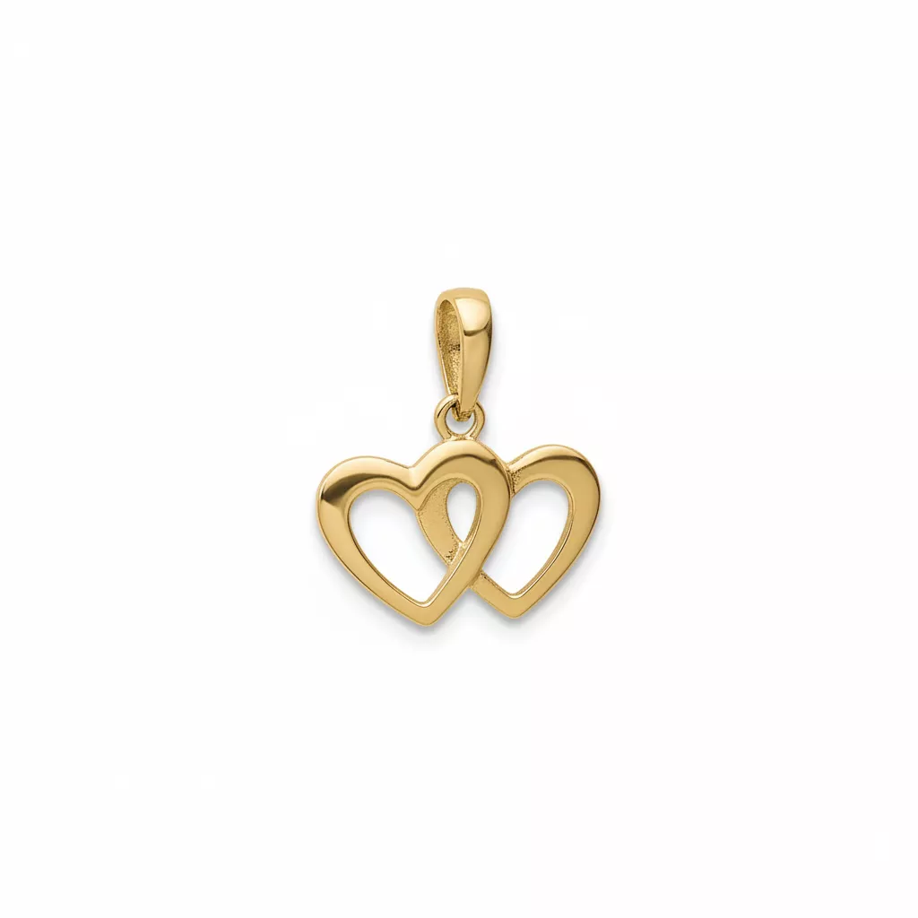 Pendentif Plaqué Or Ettorina Coeurs - Pendentif en Plaqué or