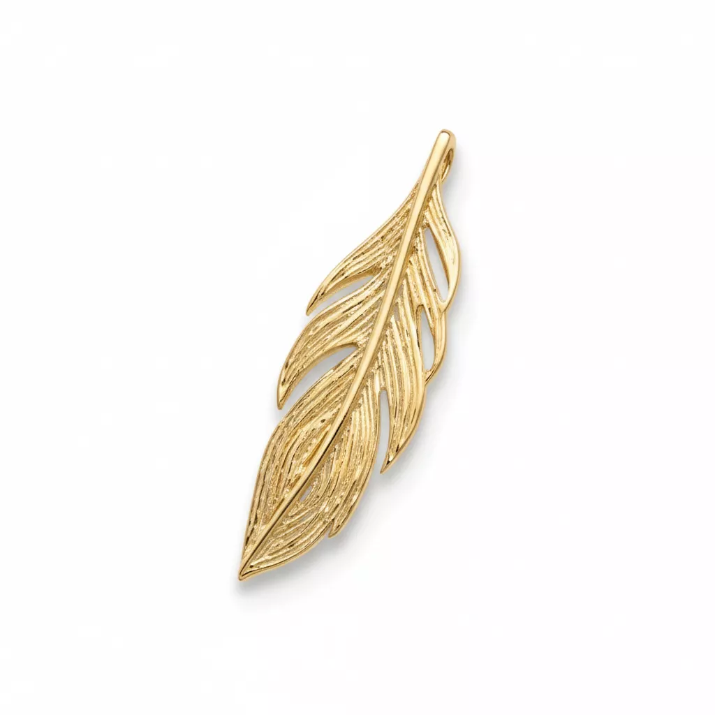 Pendentif Plaqué Or Carollina Plume - Pendentif en Plaqué or - Bijoux en Vogue