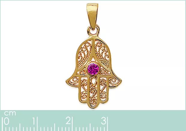 Pendentif Plaqué Or Main de Fatma