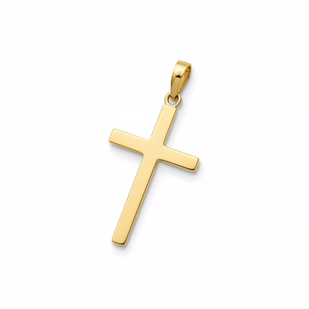 Pendentif Plaqué Or Croix Chrétienne - Pendentif en Plaqué or - Bijoux en Vogue