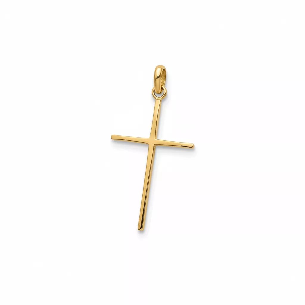 Pendentif Plaqué Or Croix Chrétienne - Pendentif en Plaqué or - Bijoux en Vogue