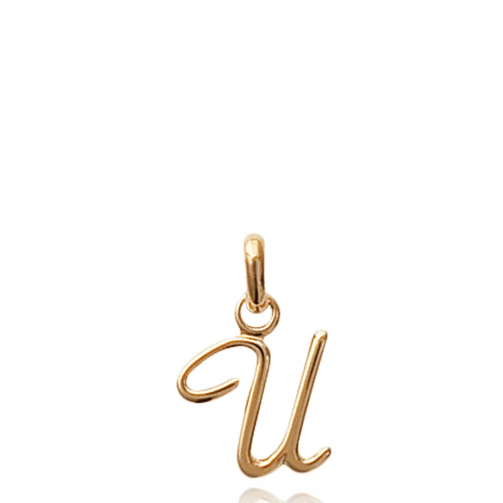 Pendentif lettre U plaqué or Bouchevreau traditionnel - Pendentif en Plaqué Or - Bijoux en Vogue