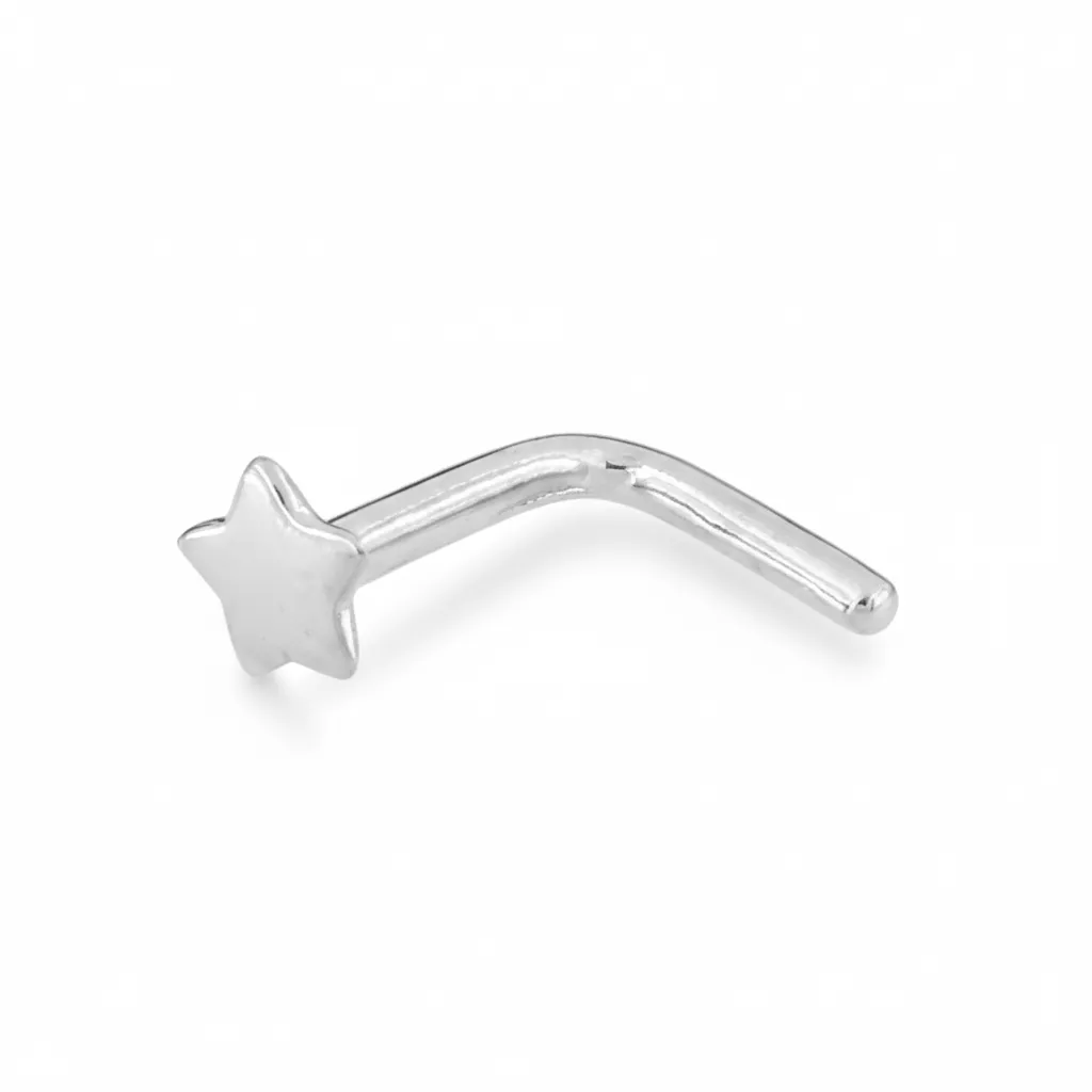 Piercing Nez Or Blanc Cuiju - Piercing en Or 375 9k - Bijoux en Vogue