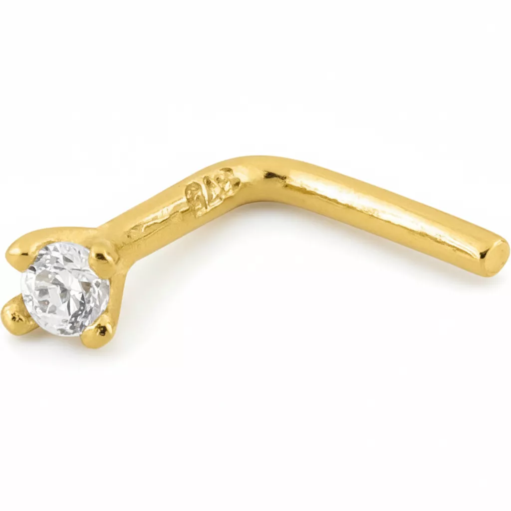 Piercing Nez Or Devasagaya Diamant - Piercing en Or 375 9k - Bijoux en Vogue