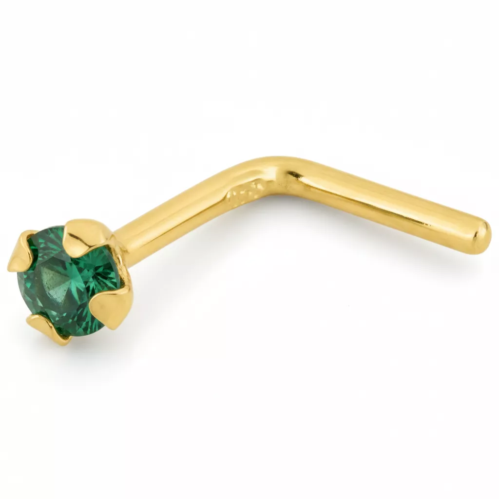 Piercing Nez Or Edenizia Emeraude - Piercing en Or 375 9k - Bijoux en Vogue