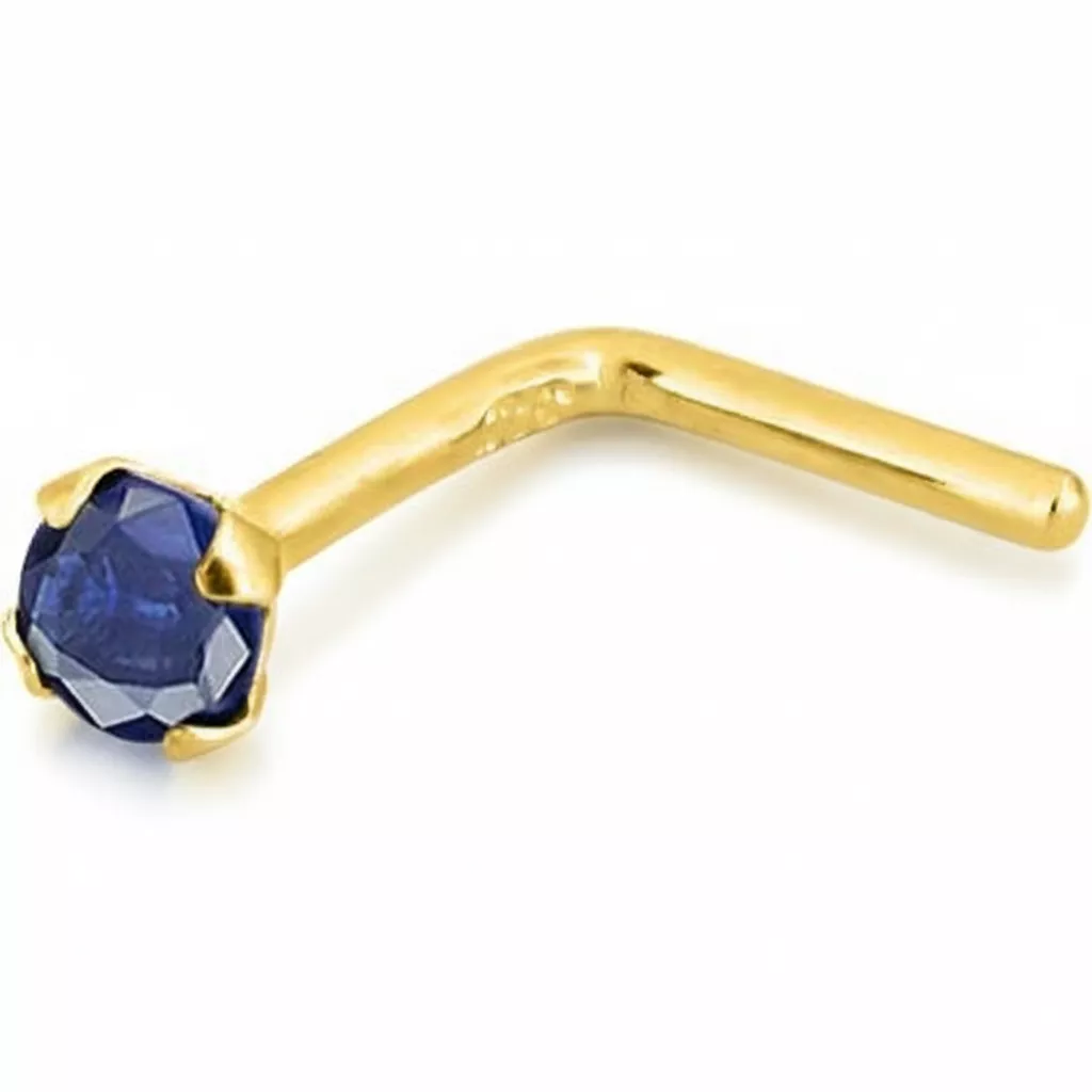 Piercing Nez Or Esguerra Saphir - Piercing en Or 375 9k - Bijoux en Vogue
