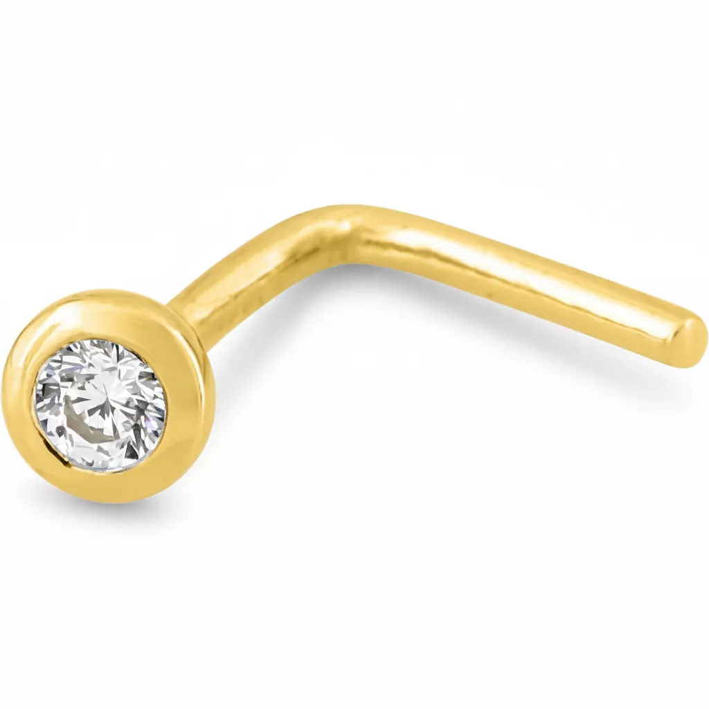 Piercing Nez Or Saara Zirconium - Piercing en Or 375 9k - Bijoux en Vogue