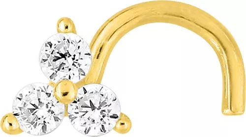 Piercing Nez Or Tayana Zirconium - Piercing en Or 375 9k - Bijoux en Vogue
