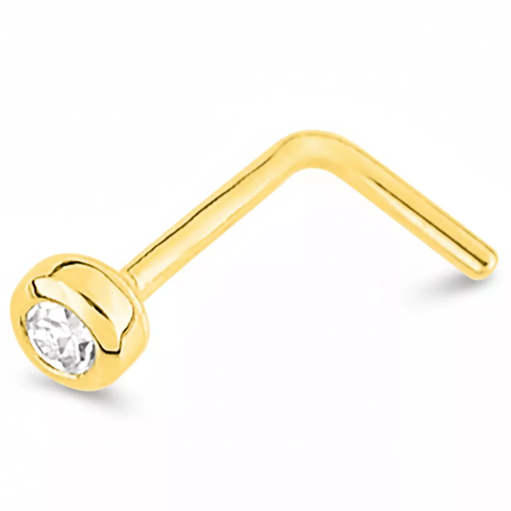 Piercing Nez Or Valdema Zirconium - Piercing en Or 750 18k - Bijoux en Vogue
